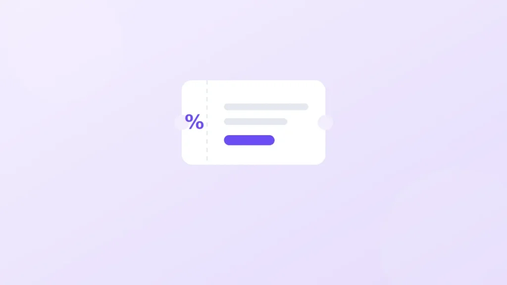 Illustration Rabattcode Coupon