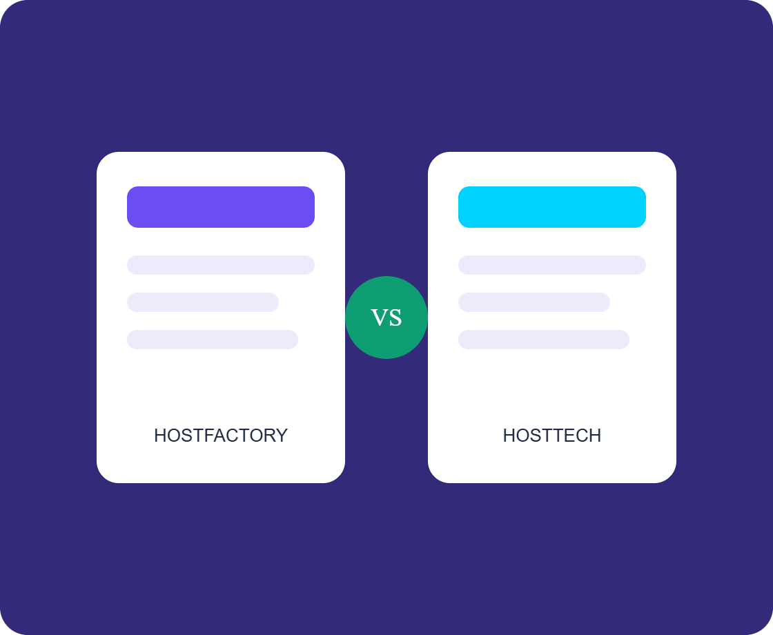 Hostfactory vs Hosttech Vergleich 2026