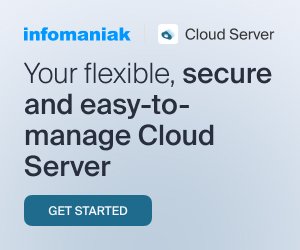 Infomaniak Cloud Server Schweiz Werbebanner
